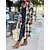 cheap Coats &amp; Jackets-Women&#039;s Winter Coat Trench Coat Fall Winter Street Daily Wear Vacation Long Coat Windproof Warm Regular Fit Casual Daily Street Style Jacket Long Sleeve with Pockets Print Stripes and Plaid Black