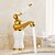 cheap Classical-Bathroom Sink Faucet - Widespread Electroplated Centerset Single Handle One HoleBath Taps