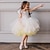 cheap Party Dresses-Kids Girls&#039; Party Dress Solid Color Short Sleeve Performance Wedding Anniversary Fashion Princess Sweet Cotton Flower Girl&#039;s Dress Spring Fall Winter 3-10 Years Yellow