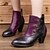 Χαμηλού Κόστους Γυναικεία Τακούνια-Γυναικεία Μπότες Μεγάλα Μεγέθη Χειροποίητα Παπούτσια Vintage παπούτσια Καθημερινά Φλοράλ Κέντημα Μποτάκια μποτάκια Χειμώνας Φερμουάρ Λουλούδι Επίπεδο Τακούνι Μυτερή Μύτη Βίντατζ Καθημερινό Ανατομικό