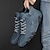olcso Kézzel készített cipők férfiaknak-Férfi Csizmák Ρετρό Alkalmi csizma Kézzel készített cipők Gyalogló Alkalmi Napi Bőr Kényelmes Bokacsizmák Papucs Fekete Sárga Kék Tavasz Ősz