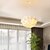 economico Luci Isola cucina-lampadario a sospensione a led lampadario bianco piuma di struzzo bouquet luce a sospensione romantico apparecchio di illuminazione montato per ristorante camera da letto catena regolabile 110-240v