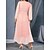 cheap Casual Dresses-Women&#039;s Casual Dress Lace Dress Swing Dress Lace up Lace Long Dress Maxi Dress Fashion Elegant Daily Holiday Date Long Sleeve V Neck Loose Fit 2023 Pink Dark Blue Color M L XL XXL 3XL Size
