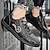 olcso Kézzel készített cipők férfiaknak-Férfi Félcipők Ρετρό Kézzel készített cipők Gyalogló Alkalmi Napi Bőr Kényelmes Bokacsizmák Papucs Fekete Khakizöld Tavasz Ősz