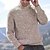 cheap Men&#039;s Pullover Sweater-Men&#039;s Pullover Sweater Jumper Jumper Ribbed Knit Knitted Chunky Regular Turtleneck Plain Work Daily Wear Modern Contemporary Clothing Apparel Raglan Sleeves Winter Blue Khaki M L XL