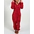 cheap Women&#039;s Onesies-Women&#039;s Plus Size Onesie Pure Color Warm Fashion Plush Home Christmas Daily Sherpa Warm Hoodie Long Sleeve Fall Winter Black Red
