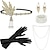 cheap Historical &amp; Vintage Costumes-1920s Gatsby Accessories Set for Women Flapper Costume Accessories Roaring 20s Accessories for Women Flapper Headpiece