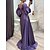 cheap Party Dresses-Women&#039;s Long Dress Maxi Dress Prom Dress Party Dress Satin Dress Wine Purple Green Pure Color Long Sleeve Fall Winter Autumn Lace up Fashion V Neck Winter Dress Evening Party Vacation 2023 S M L XL
