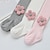 levne Dětské ponožky-Děti Dívčí Punčocháče Černá Bílá Světlá růžová Pevná barva Nabírané šaty Jaro Podzim Roztomilý Domů 2-8 let