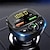 billiga Bluetooth-set för bilen/Hands-free-ny qc 3.0 dubbel usb-laddare bil bluetooth 5.0 fm-sändare mp3-spelare bilsats tf-kort bil snabbladdningsadapter handsfree samtal