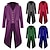 billige Trenchcoat for menn-Herre Vinterjakke Trenchcoat Kappe / Kapper Fest Halloween Høst Vinter Nylon Vanntett Yttertøy Klær Mote Cosplay Gammeldags stil