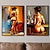 cheap People Paintings-Set of 2 Abstract Nud Sexy Women Oil Painting on The Wall Handmade Modern Wall Art Canvas Picture for Living Room Home Decor Rolled Canvas (No Frame)