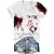 cheap Novelty Funny Hoodies &amp; T-Shirts-Halloween Blood Sangue T-shirt Print Graphic For Couple&#039;s Men&#039;s Women&#039;s Adults&#039; Halloween Carnival Masquerade Hot Stamping Casual Daily