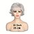 voordelige oudere pruik-Synthetische pruiken Gekruld Pixie-kapsel Pruik Kort Grijs Licht blond Synthetisch haar Dames Modieus ontwerp Verstelbaar comfy Blond Donker Grijs