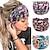 preiswerte Haarstyling-Zubehör-Sommer-Haarband mit breiter Krempe für Damen, bedruckt, elastisches Übungs-Yoga-Haarband, Anti-Schweiß- und Schweißabsorptions-Stirnband, Kopfbedeckung, Haar-Accessoires
