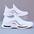voordelige Herensneakers-Voor heren Sneakers Vrijetijdsschoenen voor heren Sportieve look Flyknit schoenen Witte schoenen Sportief Casual Buiten Dagelijks Vliegende weven Ademend Comfortabel Anti-slip Veters Zwart Wit Zomer