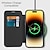 abordables Carcasas iPhone-teléfono Funda Para Apple AirTag iPhone 15 Pro Max Plus 14 13 12 11 Tarjetas billetera Con Magsafe Transparente Ranura para tarjetas Retro TPU Cuero de PU