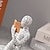 abordables Estatuas-Estatua de mujer lectora de resina pulpa mujer leyendo decoración de estantería, estatua de resina estilo pensador para decoración del hogar estilo contemporáneo