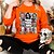 cheap Hoodies &amp; Sweatshirts-Women&#039;s Halloween Sweatshirt Pullover Active Sports Black Orange Gray Graphic Halloween Casual Round Neck Top Long Sleeve Fall &amp; Winter Micro-elastic