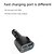 cheap Car Charger-Car Charging Plug 90 Degree Rotation USB QC3.0PD 2 Ports Fast Charging Adapter With Battery Voltage Monitor For 12-24V Auto