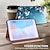 billiga iPad fodral-Tablett Skal fodral Till Apple 12.9 11 9.7 ipad 9th 8th 7th Generation 10.2 inch iPad mini 6th iPad mini 5th 4th med stativ Lucka Korthållare Grafisk Fjäril TPU PU läder