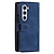 billige Samsung-etui-telefon Etui Til Samsung Galaxy Z Fold 5 Z Fold 4 Z Fold 3 Tegnebogskortetui Med stativ Magnetisk Lynlås Kontor / Business TPU Metal PU Læder