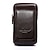billige universal telefontaske-mænd læder talje taske dobbelt lynlås pung celle/mobiltelefon taske cigaret lomme mønt pung penge mand fanny bælte taske