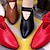 billige Højhælede sko til kvinder-Dame Hæle Højhælede Plus størrelse Fest Daglig Skåret ud Spænde Kraftige Hæle Spidstå Årgang Mode Afslappet PU Hjemmesko Sort Hvid Rød