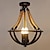 tanie Lampy sufitowe-wisiorek sufitowy żyrandol nowoczesny rustykalny liny konopne żelazny kosz półtynkowy montaż sufitowy metalowa kuchnia bar restauracja dekoracja wisiorek światło żyrandol 4 światła e14 świece 110-240v