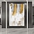 tanie Obrazy abstrakcyjne-2 zestawy nowoczesnych obrazów na płótnie szpachelka złoty abstrakcyjny gruby obraz olejny wystrój salonu dekoracje ścienne dekoracje ścienne cuadros naciągnięte na płótnie wiszące obrazy