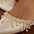 cheap Wedding Shoes-Women&#039;s Wedding Shoes Valentines Gifts Bling Bling Tassel Shoes Party Office Wedding Flats Bridal Shoes Bridesmaid Shoes Rhinestone Imitation Pearl Flat Heel Casual Comfort Faux Leather Ankle Strap