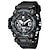 cheap Digital Watches-Men Watches Quartz SMAEL Brand Original Wristwatches 50M Waterproof Wristwatch Time Alarm Clock 8078 Sport Watch Military Army