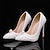 cheap Wedding Shoes-Women&#039;s Wedding Shoes Pumps Valentines Gifts Bling Bling Handmade Shoes Party Polka Dot Wedding Heels Bridal Shoes Bridesmaid Shoes Imitation Pearl Beading Stiletto Pointed Toe Elegant Fashion
