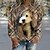 cheap Hoodies &amp; Sweatshirts-Women&#039;s Sweatshirt Pullover Active Sportswear Khaki Plaid Dog Casual Sports Round Neck Top Long Sleeve Fall &amp; Winter Micro-elastic