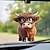 levne Doplňky a ozdoby do auta-1ks rozkošné kreslené autíčko pro krávy - ideální pro ozdoby vánočního stromku &amp; doplňky do interiéru auta!