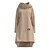 cheap Spring&amp;Autumn Dress-Women&#039;s Casual Dress Hoodie Dress Winter Dress Pocket Plus High Low Midi Dress Fashion Basic Daily Date Going out Long Sleeve Cowl Neck Loose Fit 2023 Khaki Color S M L XL Size