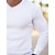 ieftine Tricouri casual pentru bărbați-Bărbați Tricou Tee Top Tricou cu maneca lunga Simplu Pit Strip În V Stradă Vacanță Manșon Lung Tricotat Striat Îmbrăcăminte Modă Designer De Bază