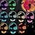 billiga Dekorativa ljus-halloween glödande mask led light up skelett piratmask halloween mask för festival cosplay halloween rekvisita karneval presenter