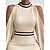 cheap Spring&amp;Autumn Dress-Women&#039;s Casual Dress Sweater Dress Winter Dress Patchwork Cold Shoulder Mini Dress Fashion Modern Party Daily Date Long Sleeve Stand Collar Regular Fit 2023 Black Apricot Color S M L XL Size