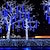 abordables Guirlandes Lumineuses LED-Lumières de Pluie Solaires de Pluie de Météores 30 cm/50 cm/80 cm 8 Tubes Tombant Goutte de Pluie Fée Guirlande Lumineuse étanche Branchez des Lumières de Glace en Plein Air pour Halloween Fête de