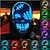 billiga Dekorativa ljus-halloween glödande mask led light up skelett piratmask halloween mask för festival cosplay halloween rekvisita karneval presenter