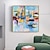 levne Abstraktní malby-Ručně vyrobeno Hang-malované olejomalba Ručně malované Obdélníkový Abstraktní Moderní Bez vnitřní rám