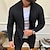 Недорогие кардиган мужской свитер-мужской кардиган-свитер осенний свитер в рубчик, обычный однотонный с открытой передней частью, разминка, современная современная повседневная одежда, одежда для выхода в свет, зимняя черная синяя m l xl