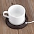 Недорогие Кухонные приборы-Подогреватель чашек до 80 градусов, usb, кофейная кружка, электрическая нагревательная пластина, настольная деревянная грелка для чашек, теплая кружка для напитков, коврик для чая, кофе, подогреватель