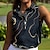 billige Designer kollektion-Dame POLO Trøje Mørk Marineblå Uden ærmer Solbeskyttelse Toppe Dame golf påklædning Tøj Outfits Bær tøj