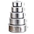 cheap Kitchen Utensils &amp; Gadgets-5Pcs/set Stainless Steel Cooking Bowls Stackable Wide Flat Sided Food Storage Bowl Salad Bowl Set Tableware
