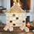 ieftine Calendarul Adventului-calendar de craciun pentru umplere, casa cu calendar de advent, calendar de craciun, craciun 24 de zile calendar cu numaratoare inversa dulap casa din lemn, decoratiuni moderne de craciun