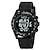 お買い得  デジタル腕時計-SKMEI 男性 デジタルウォッチ 屋外 ファッション カジュアルウォッチ 腕時計 光る ストップウォッチ 目覚まし時計 秒読み シリカゲル 腕時計