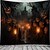 cheap Trippy Tapestries-Halloween Pumpkin Hanging Tapestry Wall Art Large Tapestry Mural Decor Photograph Backdrop Blanket Curtain Home Bedroom Living Room Decoration Halloween Decorations