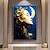 billiga Människomålningar-abstrakt vacker måneflicka elegans oljemålning på duk stor väggkonst original sömnflickaporträtt handmålad konstmålning vardagsrumsinredning (ingen ram)